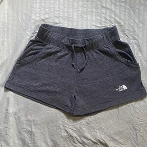 The North Face Women's Charcoal Athletic Shorts Sz M cotton/viscose blend